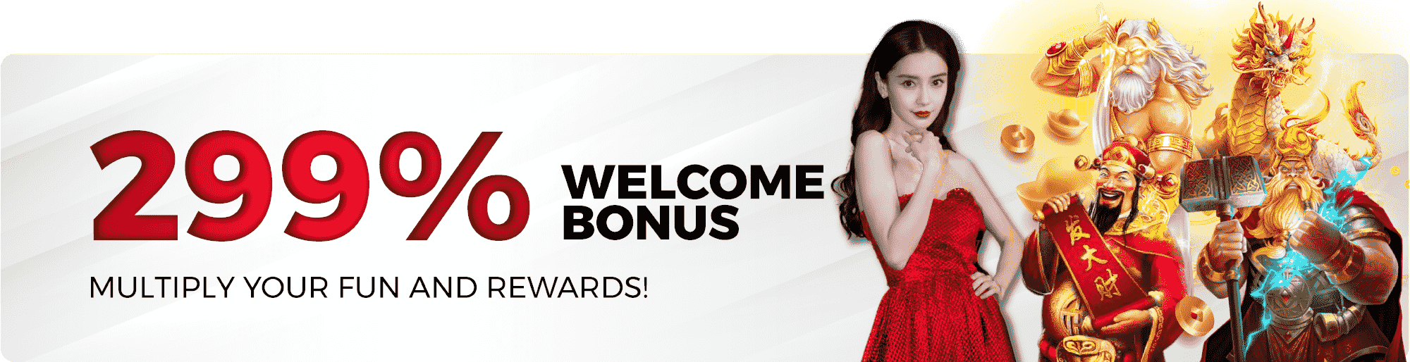 299% welcome bonus